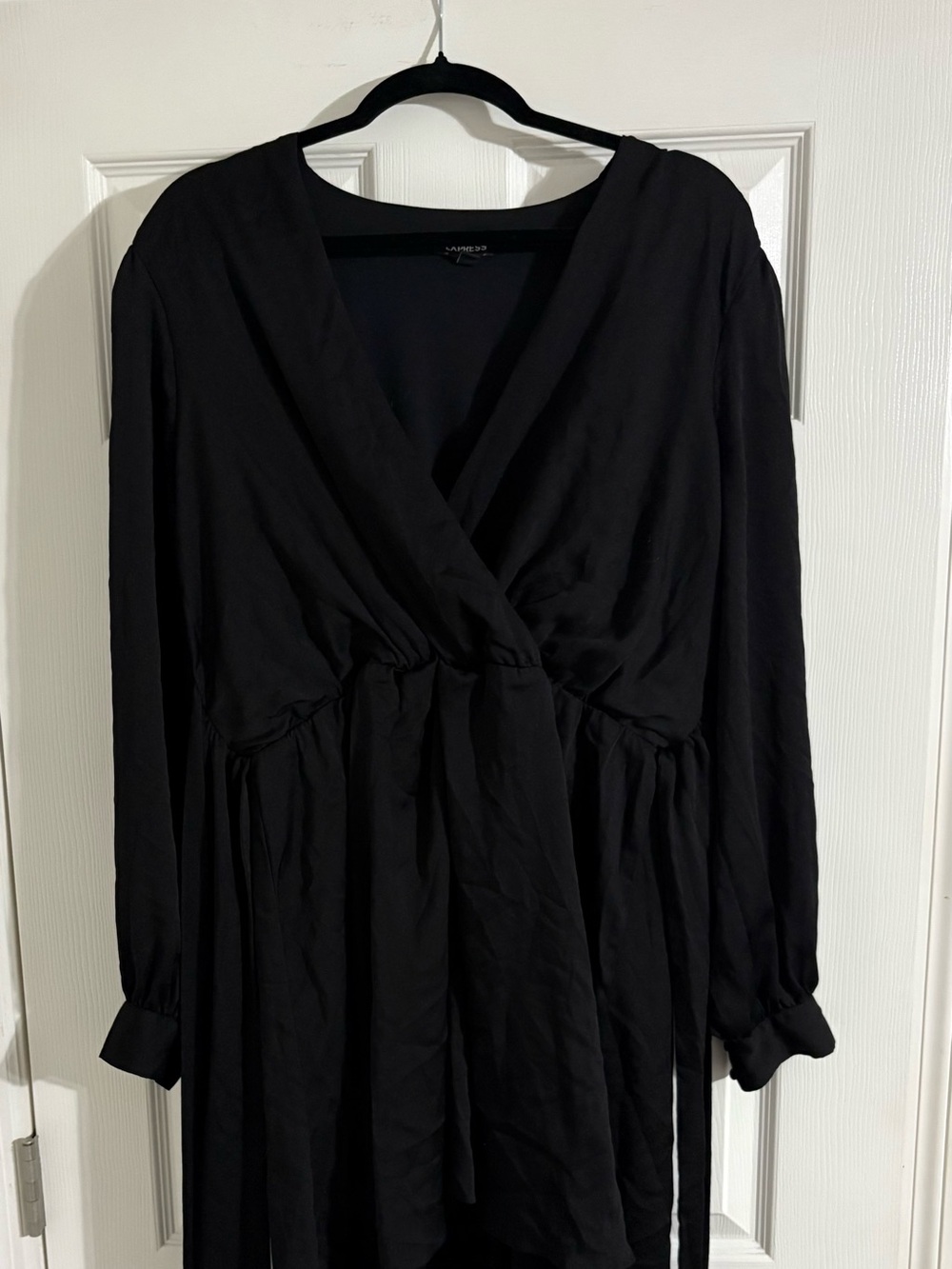Express Black Wrap-Front dress